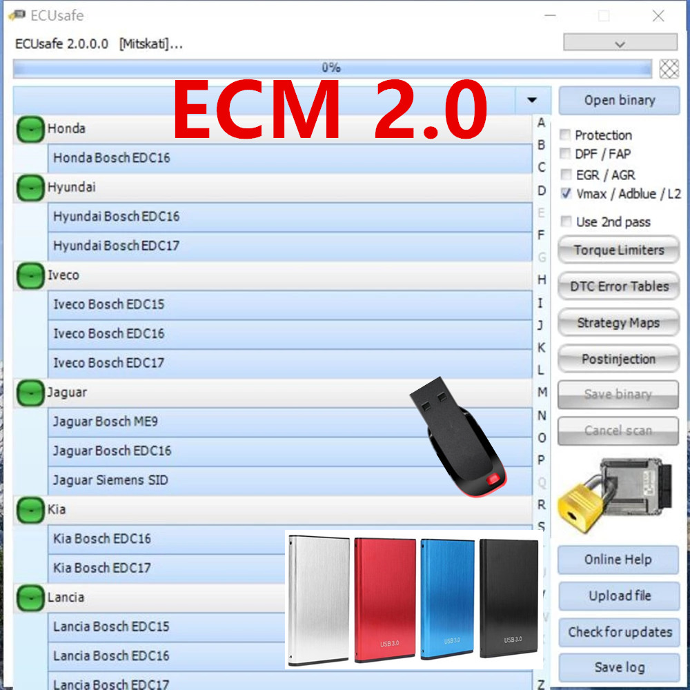 Auto Repair Shop Diagnostics - 2025 ขายร้อน ECUSafe 2.0 ECU ECM