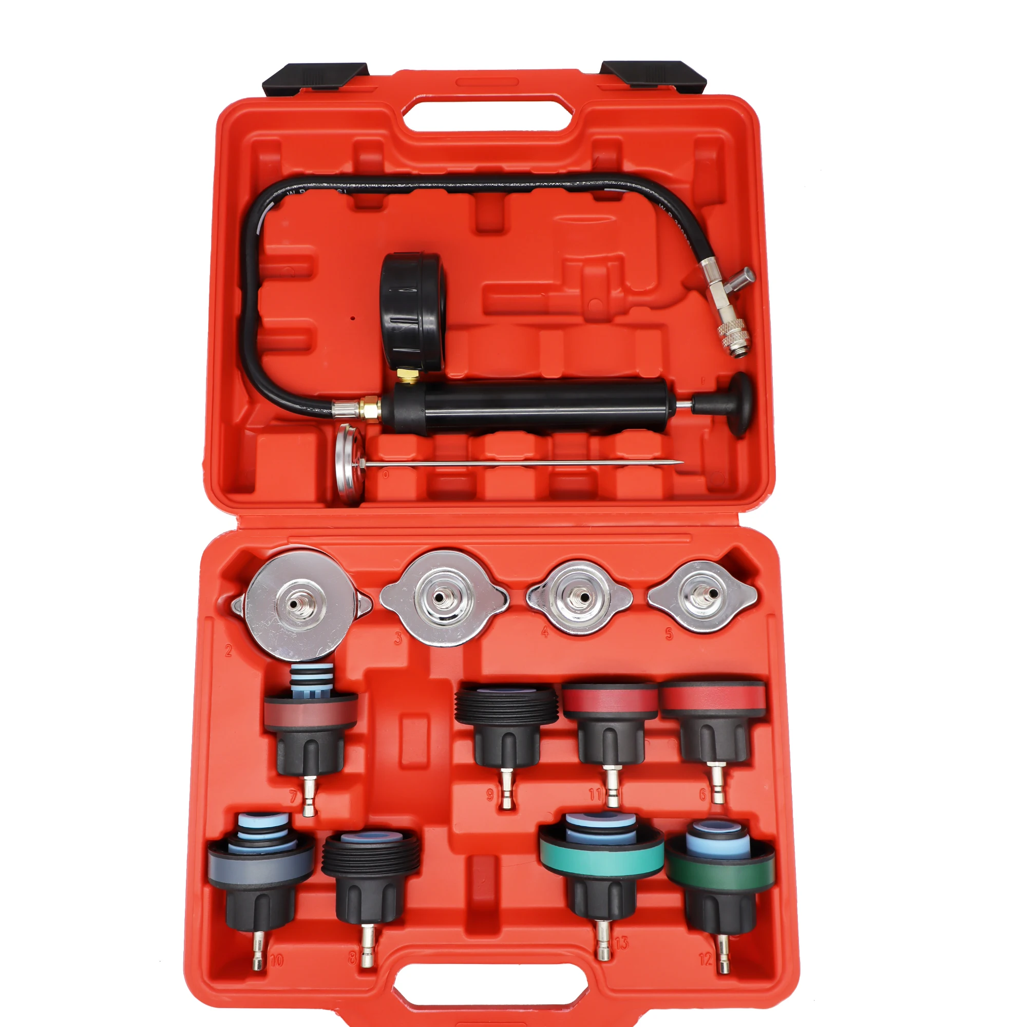 Radiator Pressure Tester - 14 ชิ้น Universal เครื่องทดสอบความดันหม้อน้ํา Kit, Cooler
