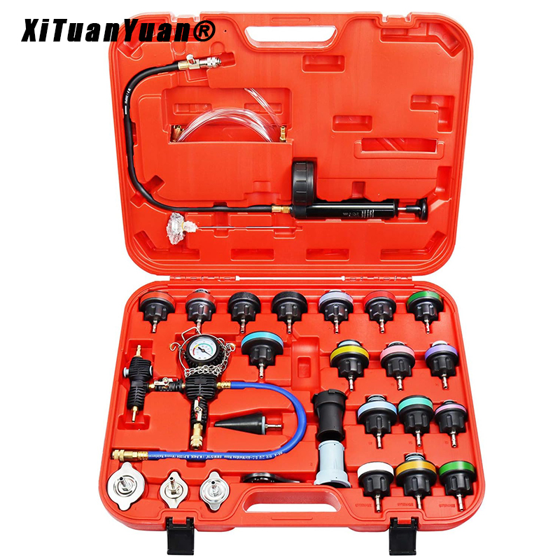 28PCS รถ Universal เครื่องทดสอ - Radiator Pressure Tester บทวิจารณ์และราคา