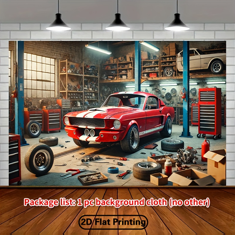 ฉากหลังโรงซ่อมรถยนต์คลาสสิก วิ - Auto Repair Shop Background บทวิจารณ์และราคา