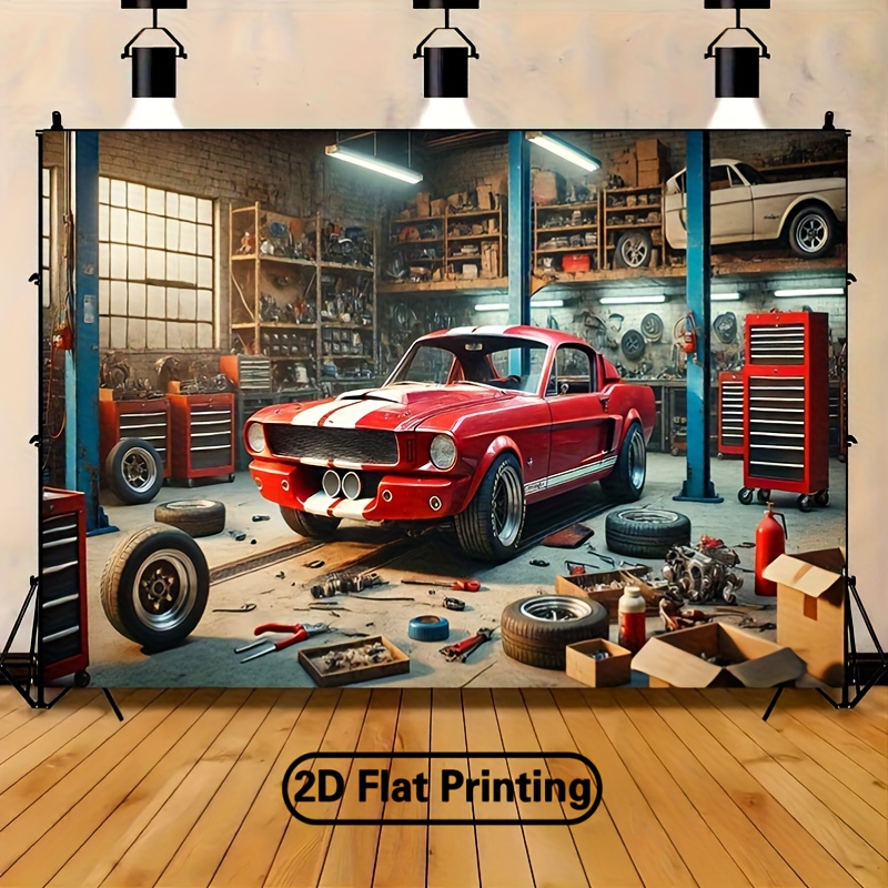 ฉากหลังโรงซ่อมรถยนต์คลาสสิก วิ - Auto Repair Shop Background บทวิจารณ์และราคา