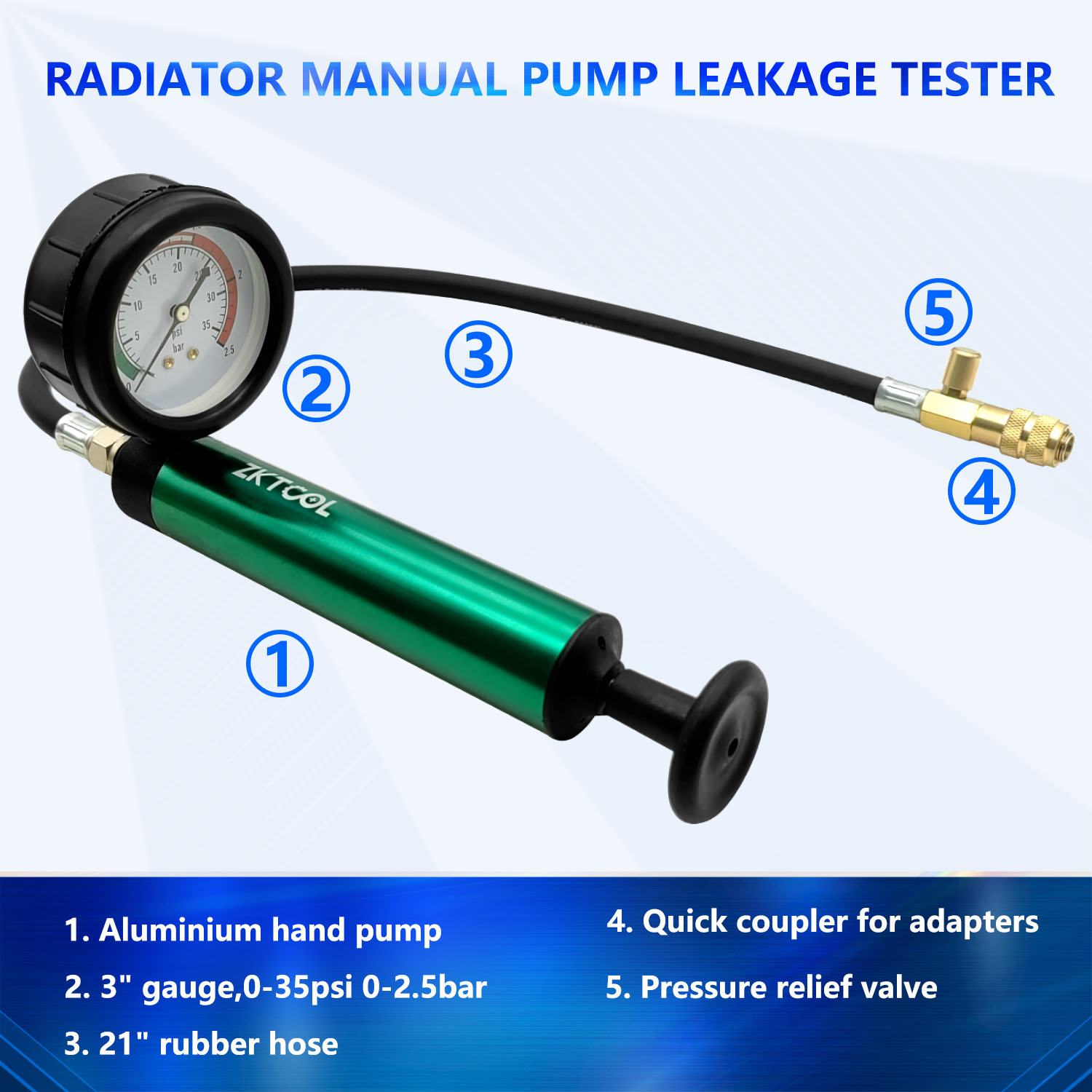 เครื่องมือทดสอบแรงดันหม้อน้ำระ - Radiator Pressure Tester บทวิจารณ์และราคา