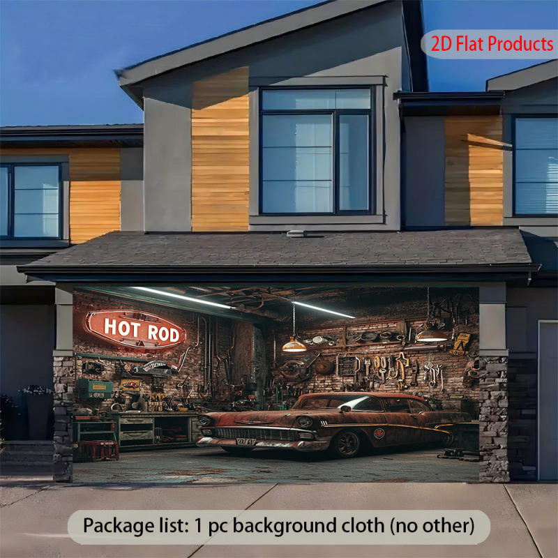 1 แบนเนอร์พื้นหลังโรงรถรถยนต์ว - Auto Repair Shop Background บทวิจารณ์และราคา